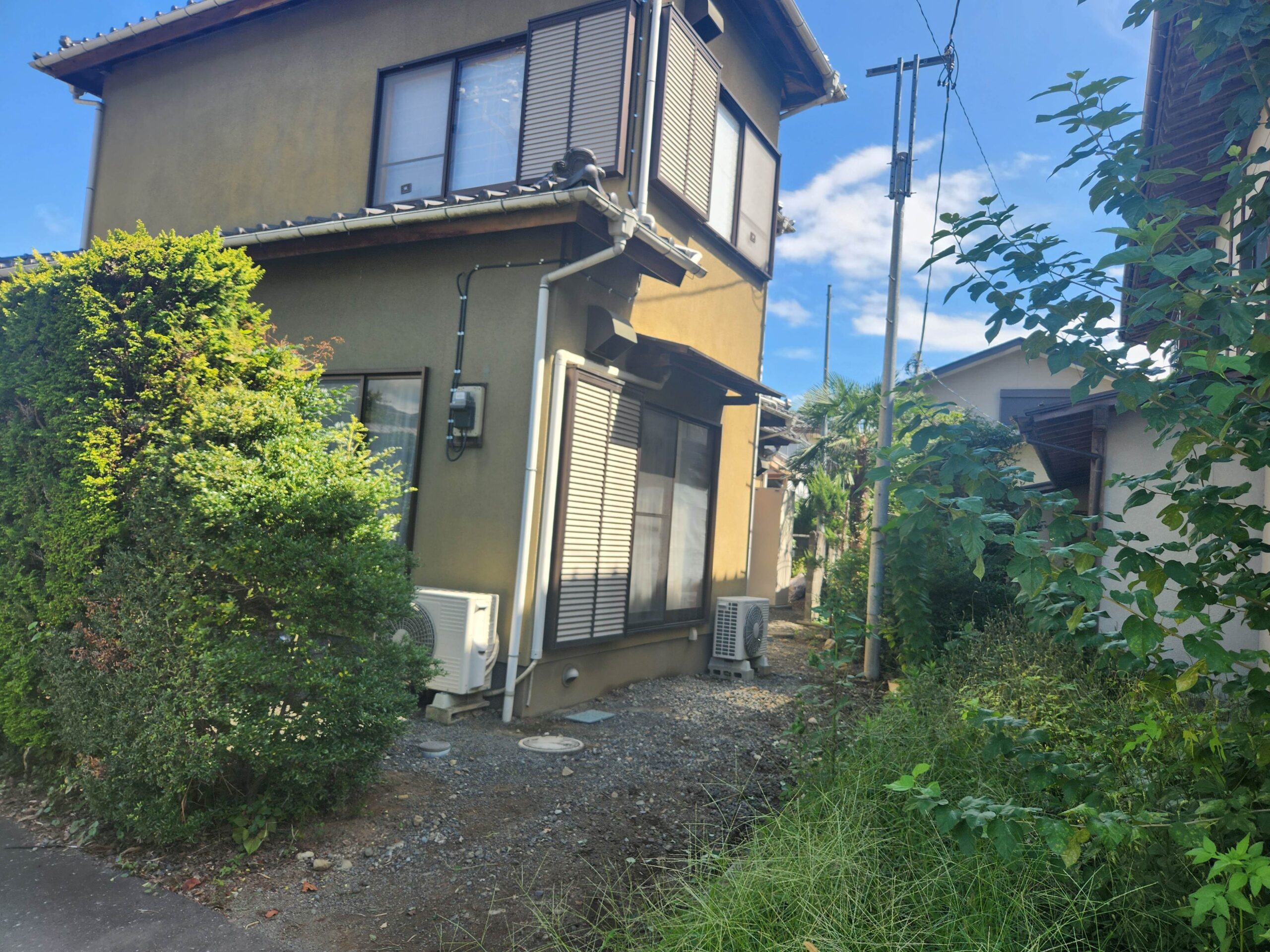 ベランダ屋根ポリカ波交換 樋交換