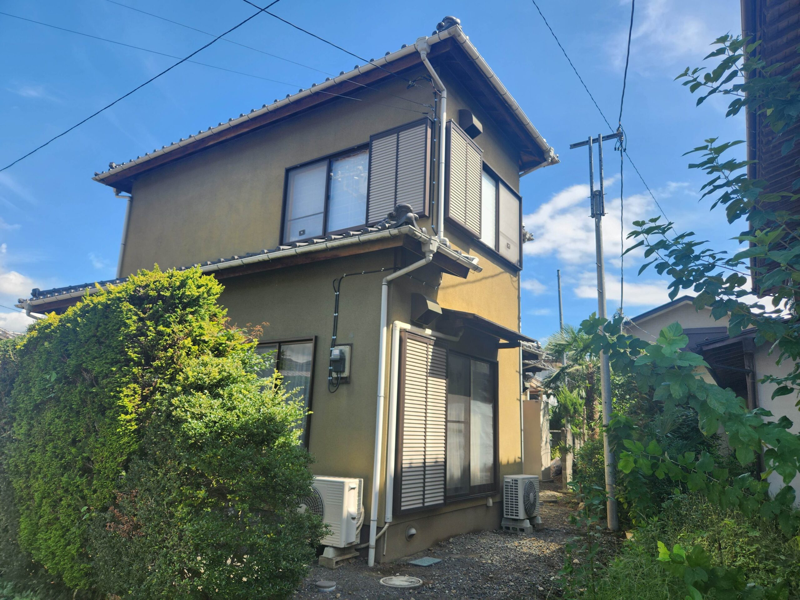 ベランダ屋根ポリカ波交換 樋交換