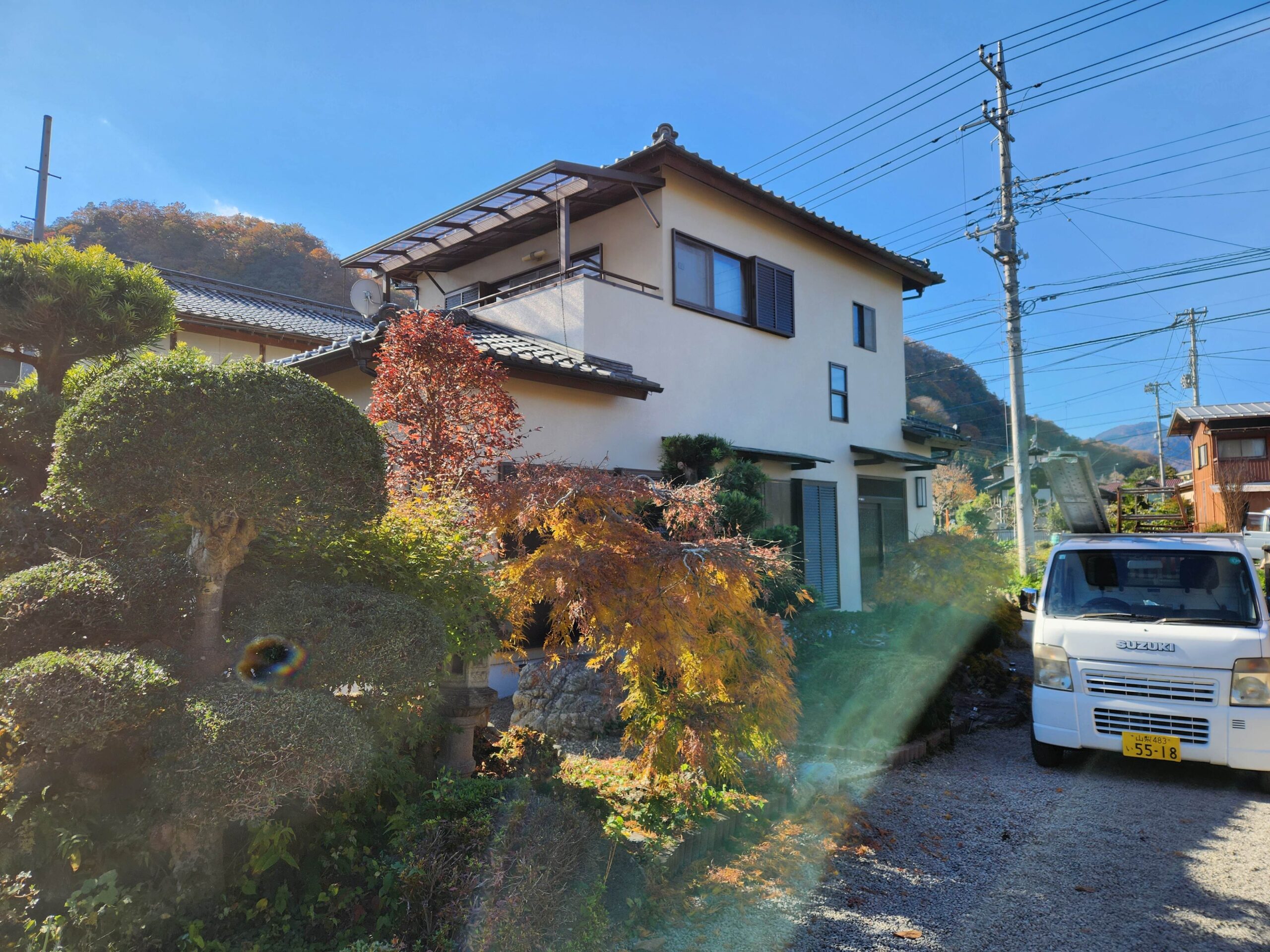 ベランダ屋根ポリカ波交換 樋交換